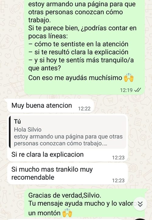 Testimonio de Silvio